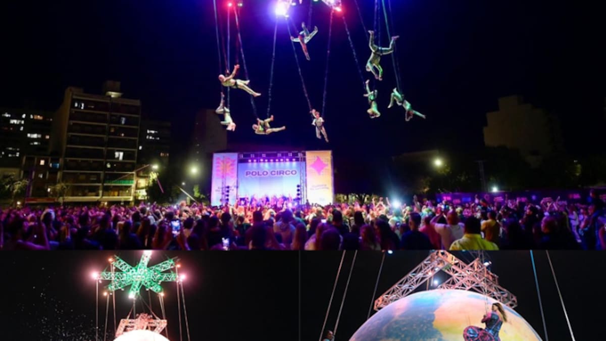 Como el Cirque du Soleil, pero al aire libre: el evento gratuito que llega a Buenos Aires con música, grúas gigantes y acrobacias a 50 metros de altura