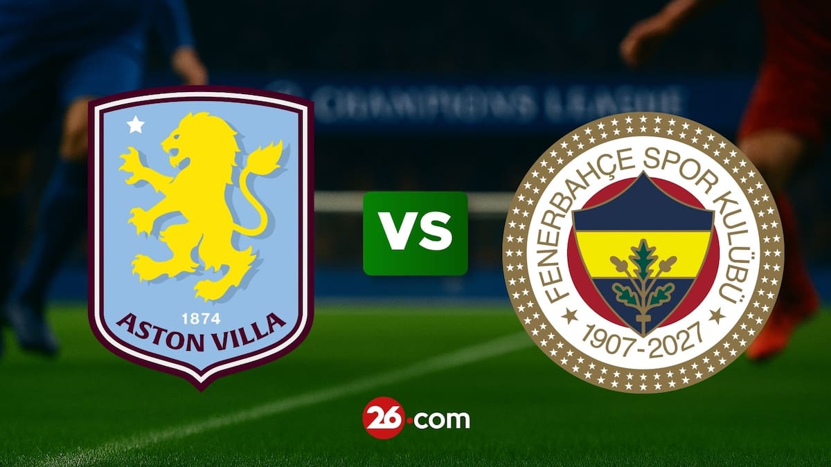 Portada de Aston Villa vs Fenerbahce por la Champions League.