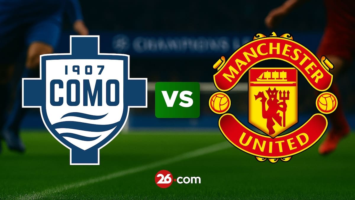 Escudos de Como 1907 vs Manchester United