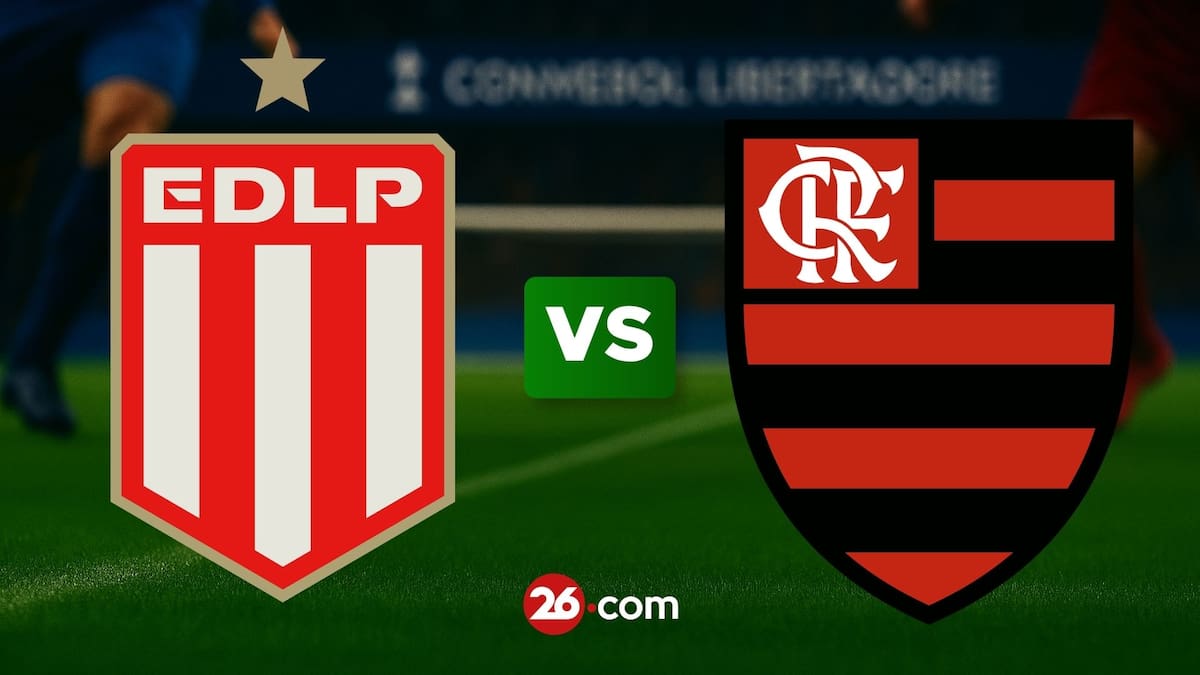 Portada de Estudiantes de La Plata vs Flamengo por la Copa Libertadores.