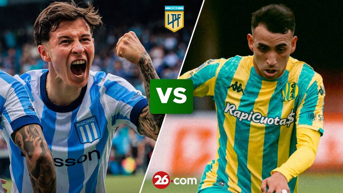 Portada del partido Racing vs Aldosivi por el Toreno Clausura 2026.