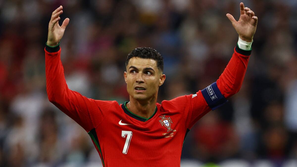 Cristiano Ronaldo, a cuartos de final de la Eurocopa 2024. Foto: Reuters.