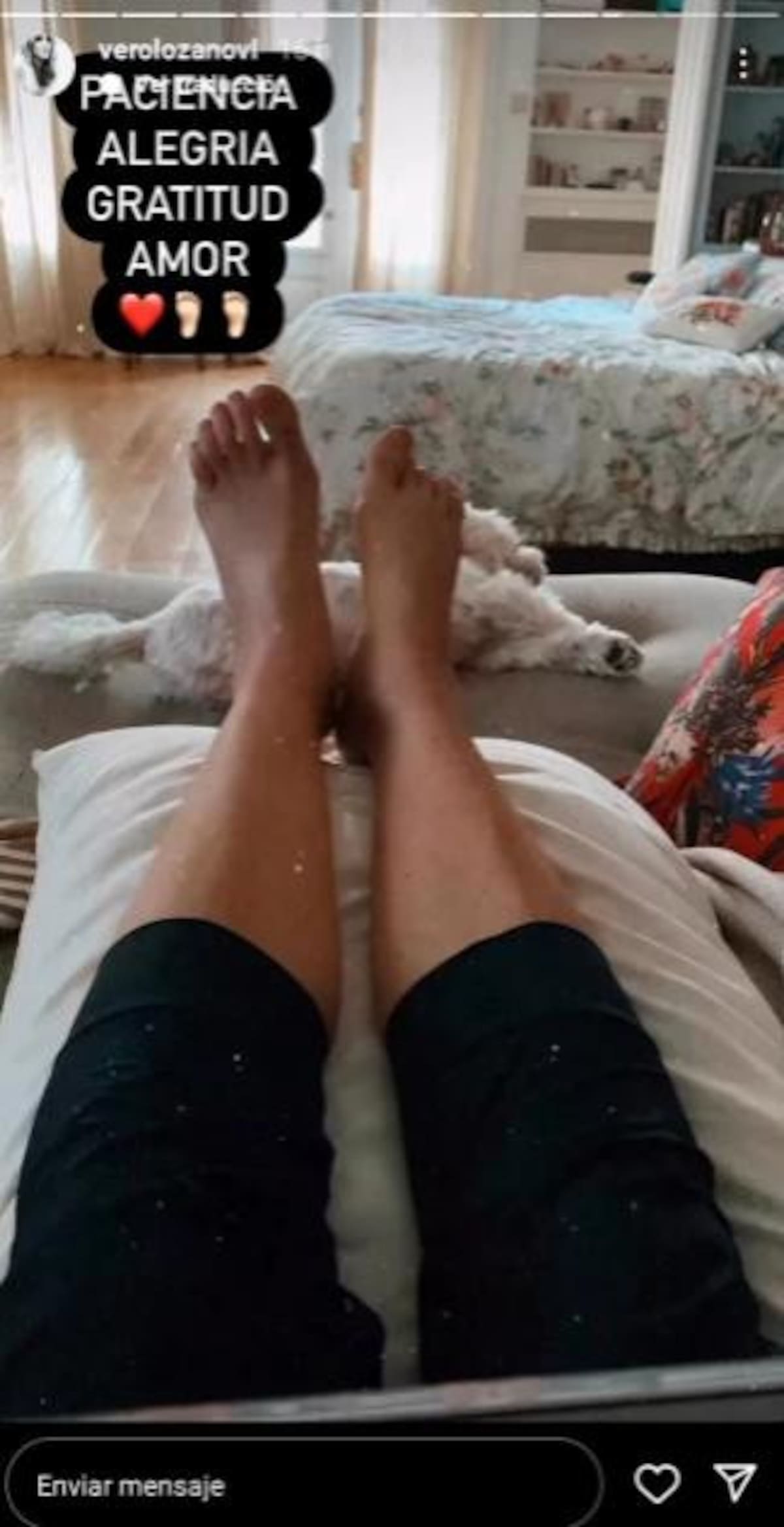 Posteo de Verónica Lozano sobre su recuperación