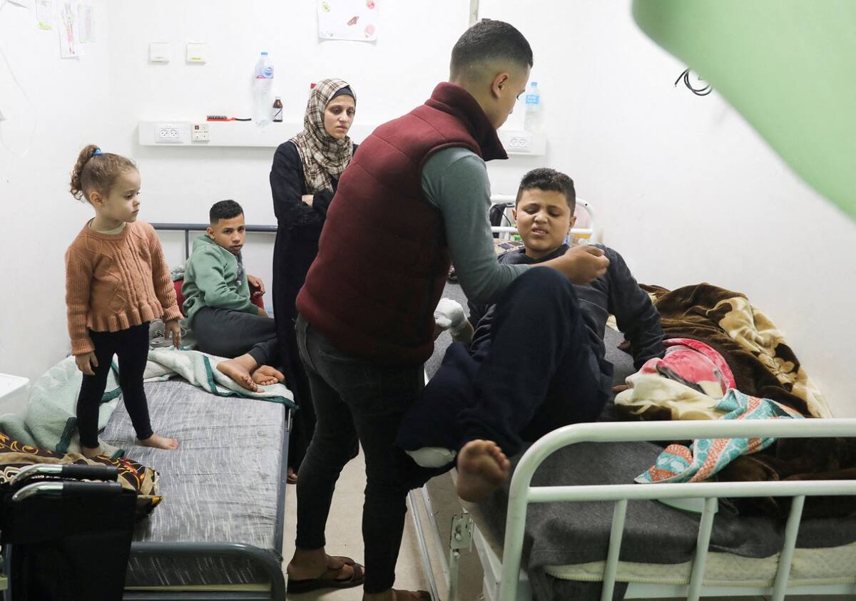 Preocupación por la salud de los niños en la Franja de Gaza. Foto: Reuters