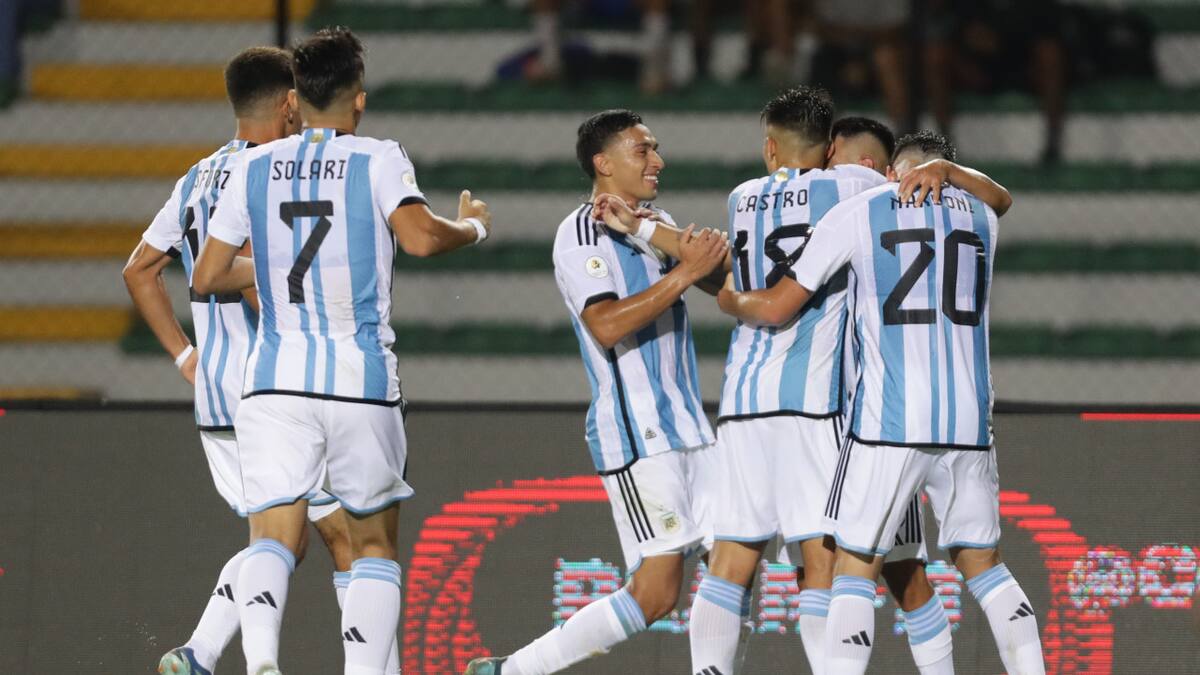 Preolímpico Sub 23, Argentina vs. Chile. Foto: EFE.