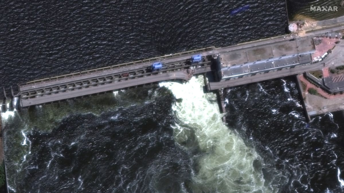 Presa Central Hidroeléctrica en Kavojka, Ucrania. Foto: Reuters.