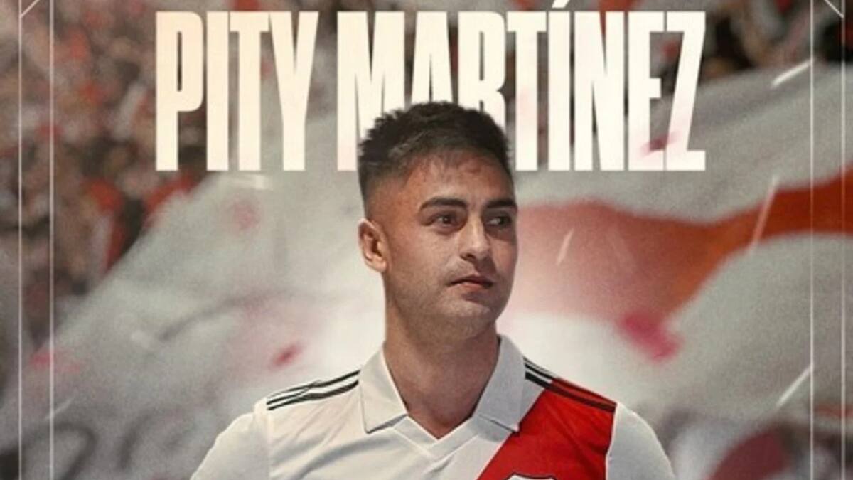 Presentación de Gonzalo Pity Martínez en River. Foto: NA.