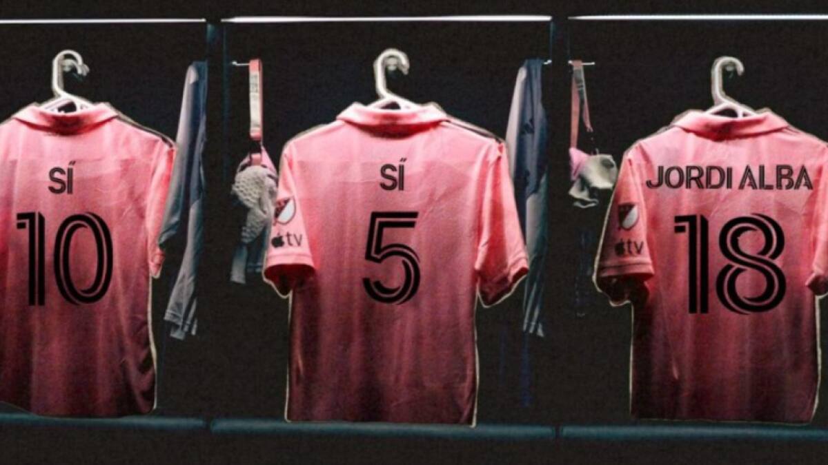 Presentación de Jordi Alba en el Inter Miami. Foto: @InterMiamiCF.