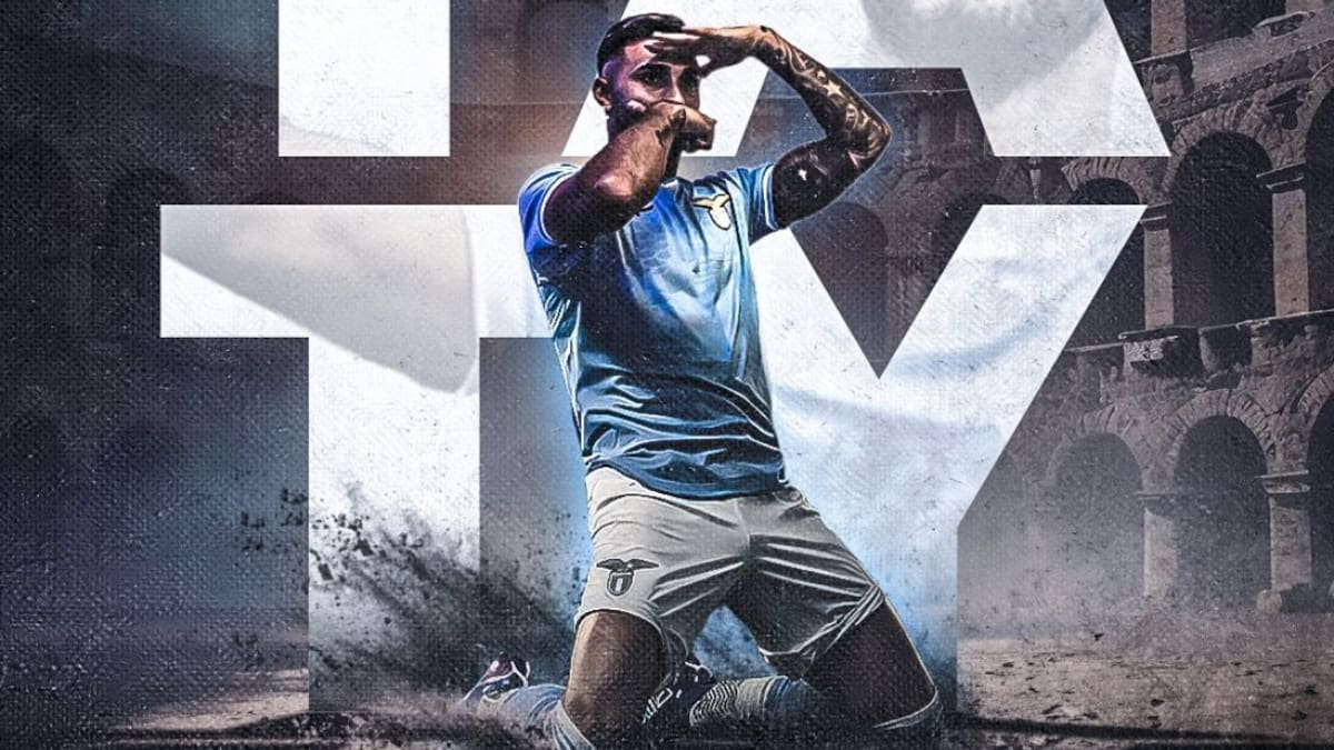 Presentación de Tati Castellanos en la Lazio. Foto: @OfficialSSLazio.