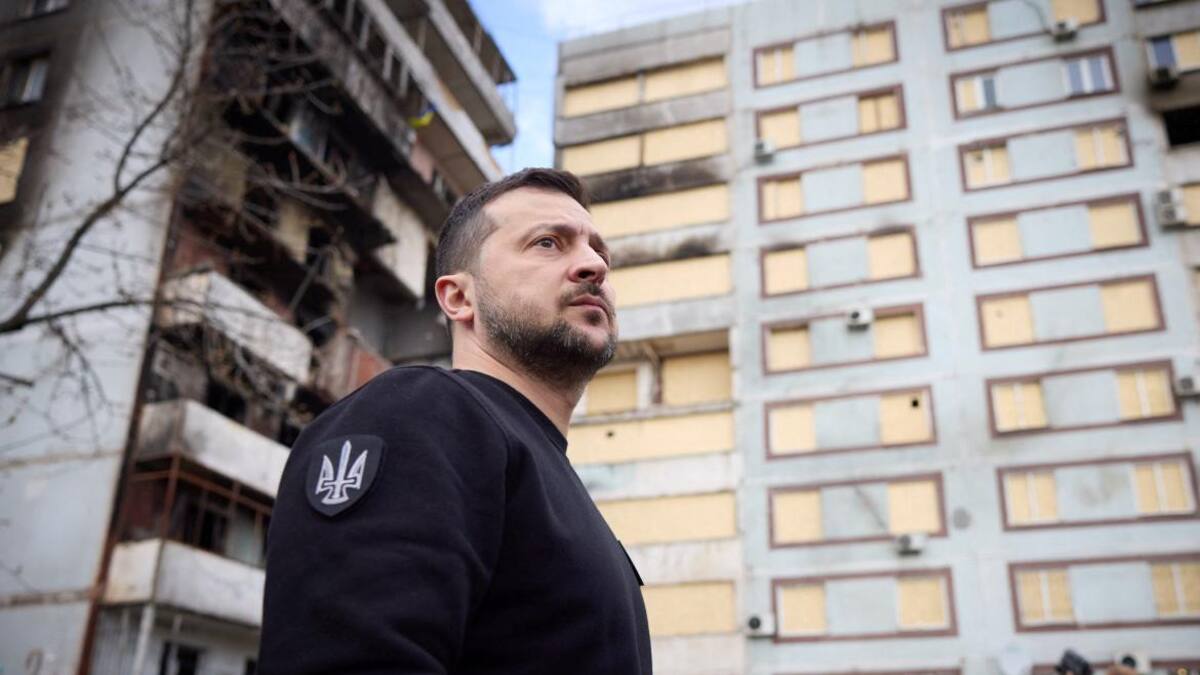 Presidente de Ucrania, Zelensky. Foto Reuters