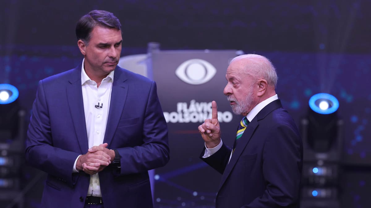 Primer debate entre Lula y Flávio Bolsonaro antes del balotaje en Brasil