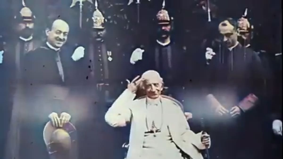 Primera grabación del Papa León XIII. Realizada en 1896. Fuente: X @ATommylascelles