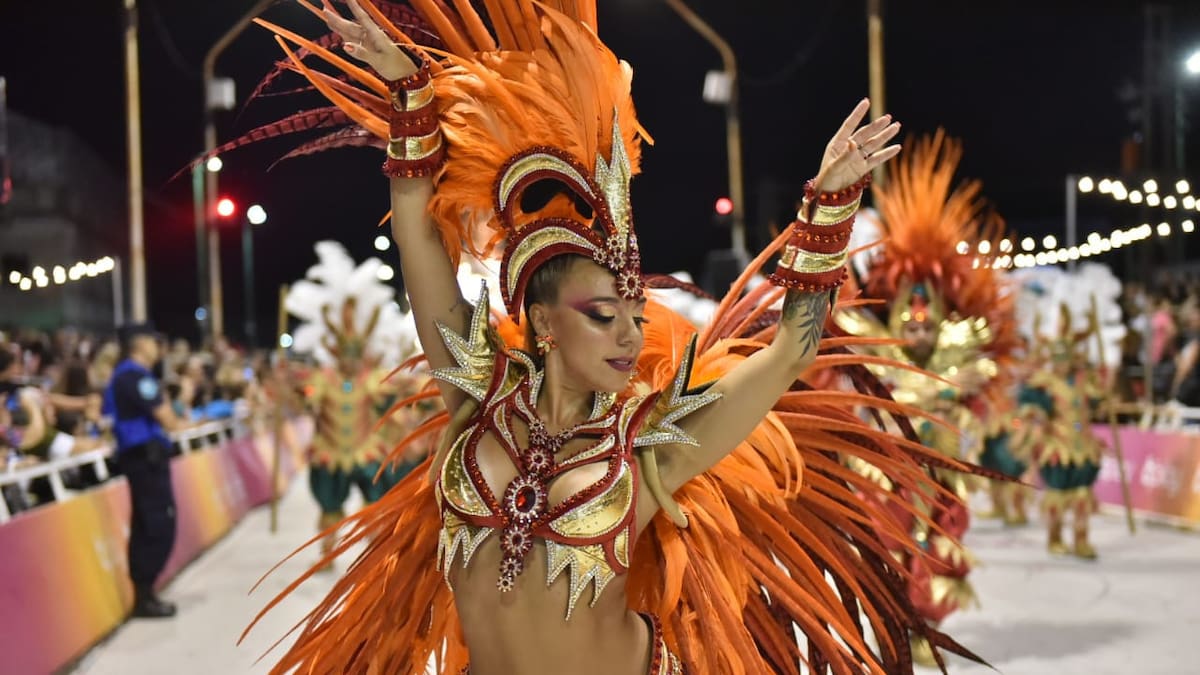 Primera noche del Carnaval de Gualeguaychu.