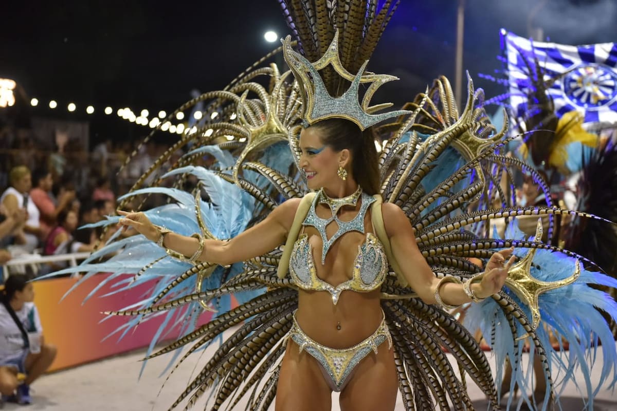 Primera noche del Carnaval de Gualeguaychu.