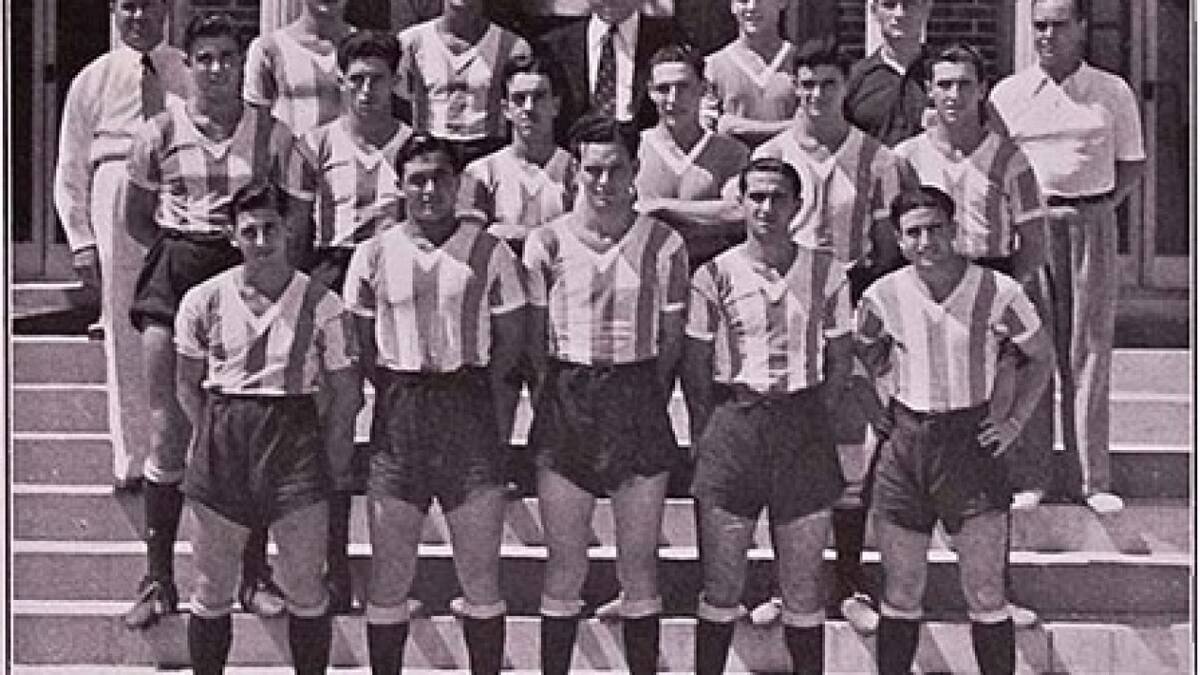 Primera selección argentina juvenil. Foto: Centro para la Investigación de la Historia del Fútbol