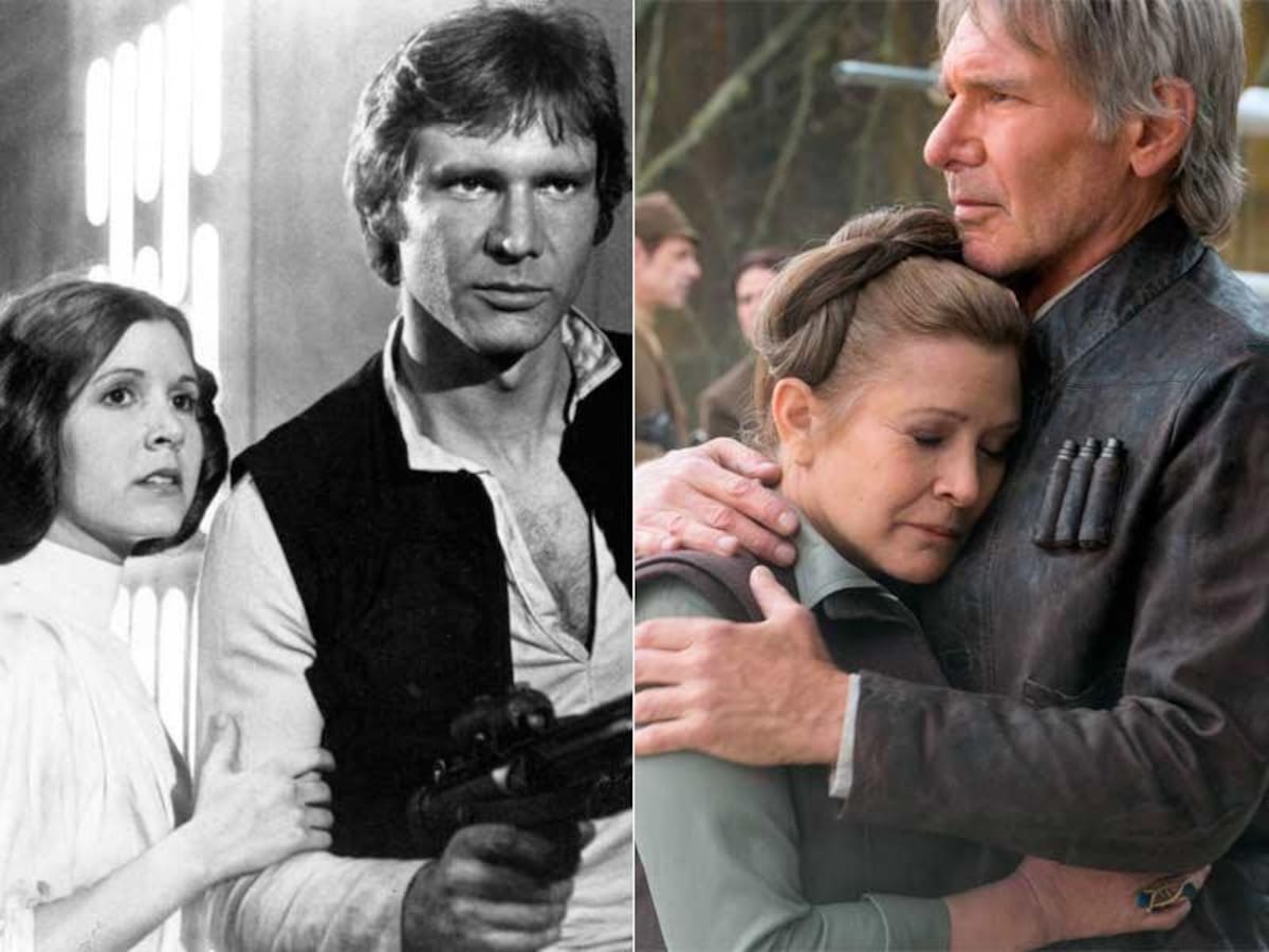Princesa Leia de Star Wars - Carrie Fisher - Harrison Ford