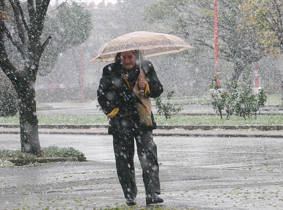 Nieve, nevadas, ola de frío. Foto:NA.