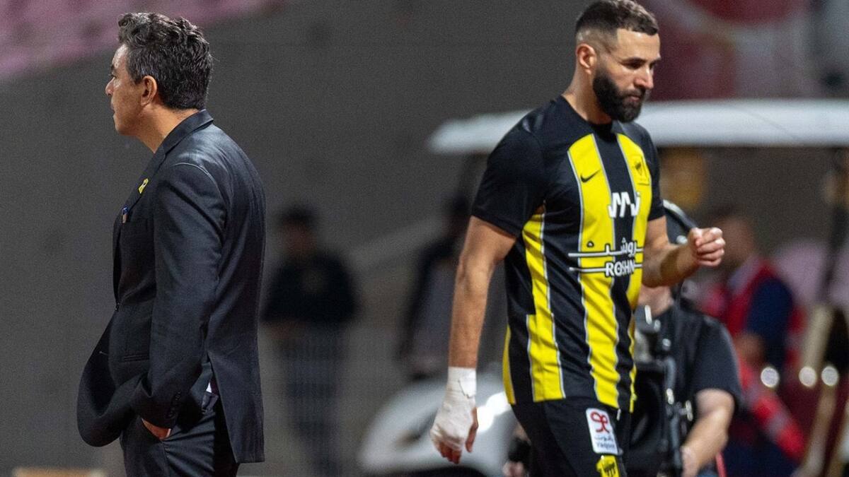 Problemas entre Marcelo Gallardo y Karim Benzema. Foto: X