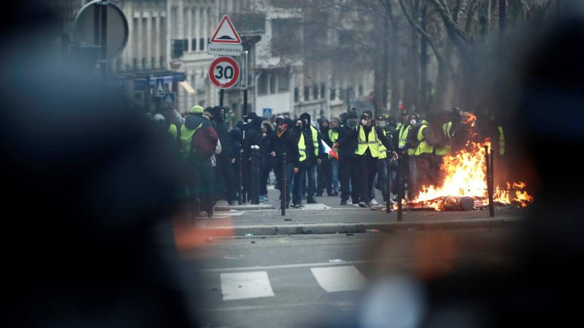 Protesta - Chalecos amarillos en París Reuters