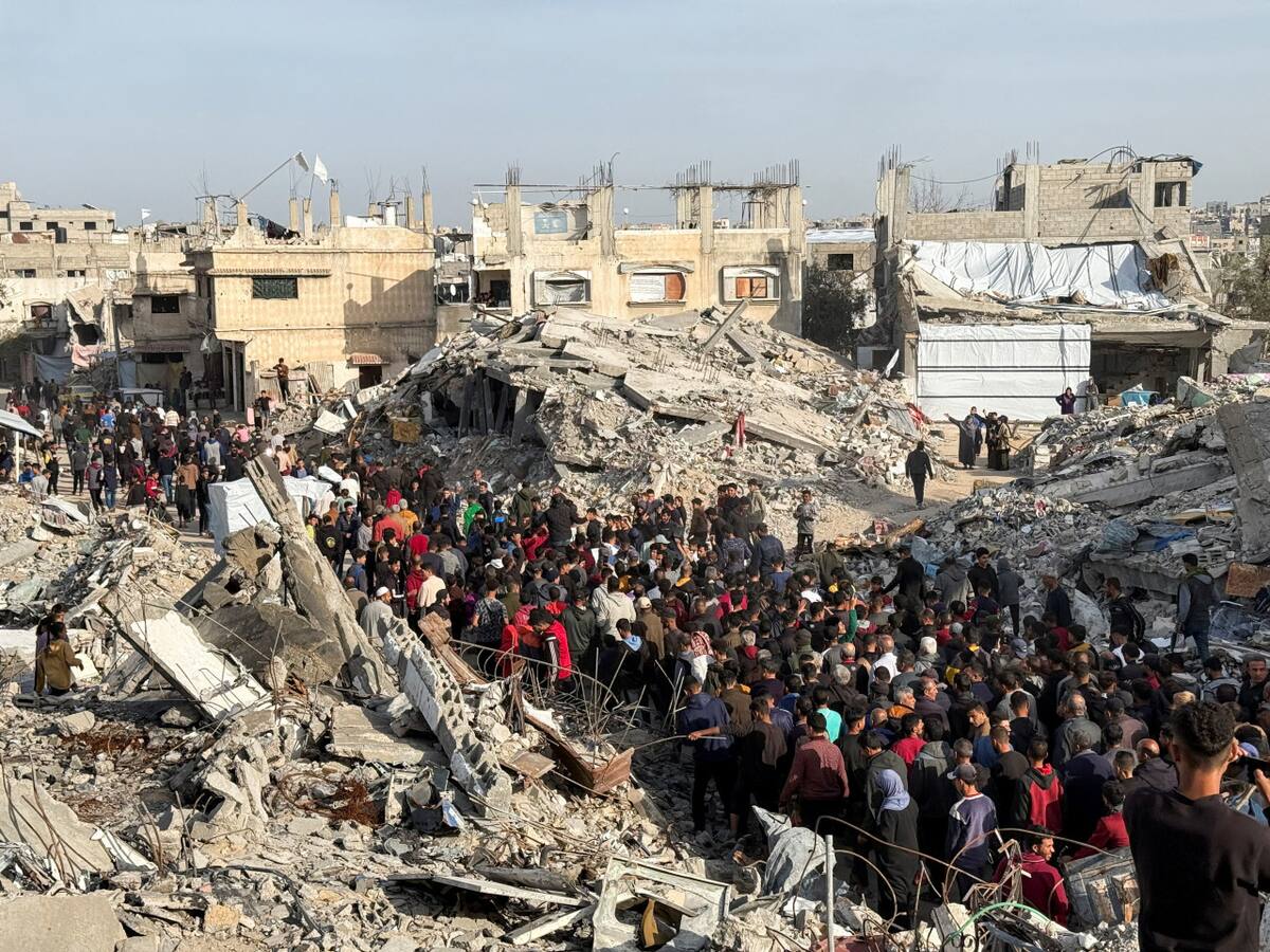 Protesta contra Hamás en la Franja de Gaza. Foto: REUTERS/Stringer.