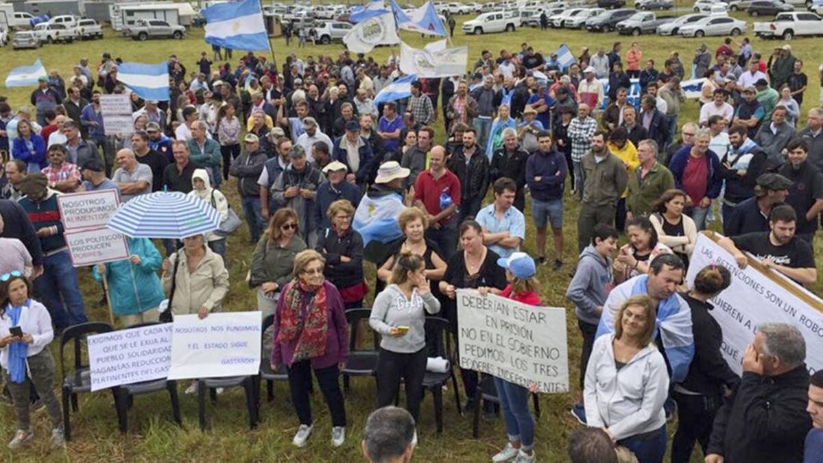 Protesta de Autoconvocados delo Campo contra medidas del Gobierno, NA