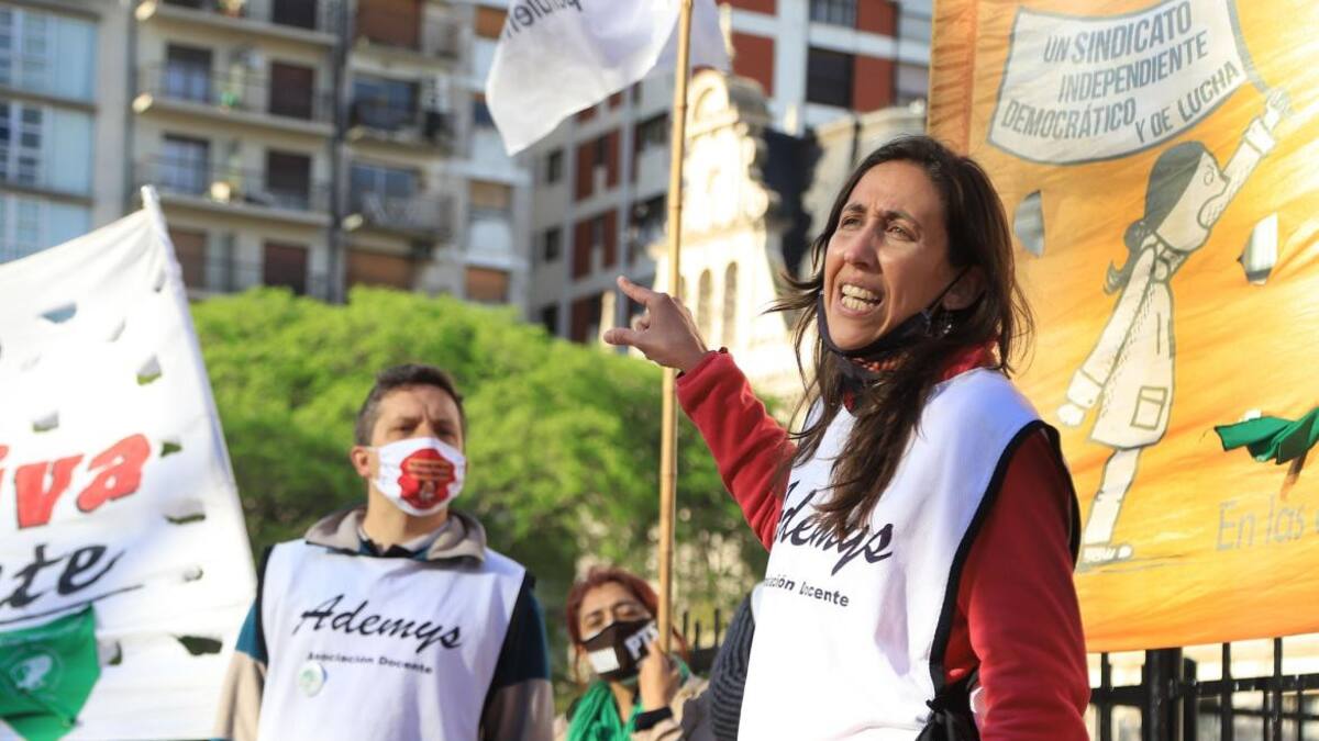 Protesta de docentes, paro docente, NA