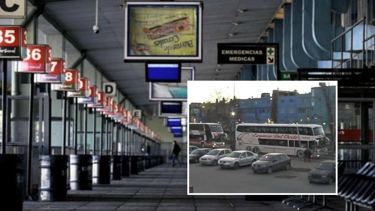 Protesta en Terminal de Retiro