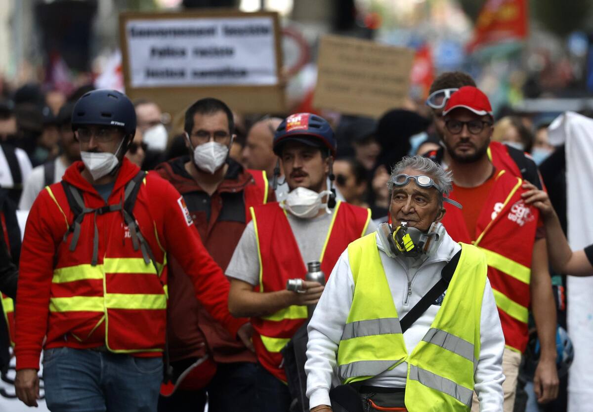 Protestas contra la policía en Francia. Foto: EFE.