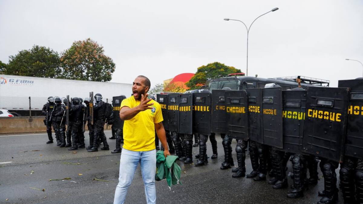Protestas en Brasil tras elecciones. Foto: REUTERS