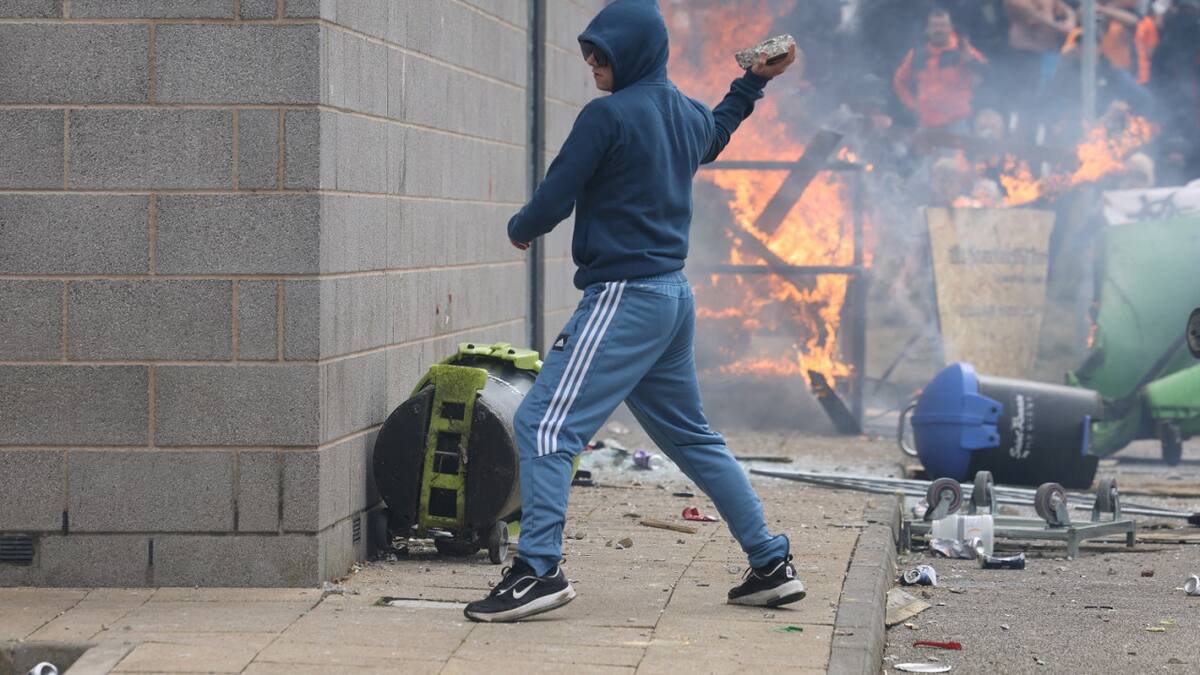 Protestas en el Reino Unido. Foto: Reuters.