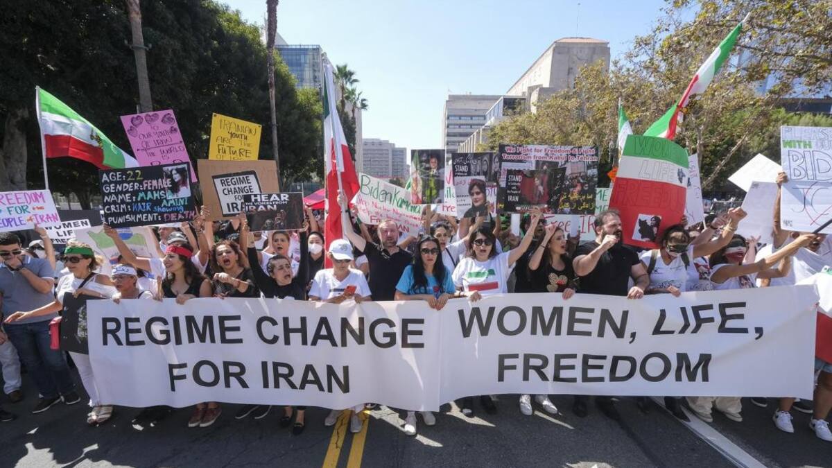 Protestas en Estados Unidos en apoyo a mujeres de Irán_EFE
