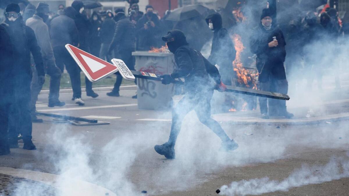 Protestas en Francia. Foto: Reuters.
