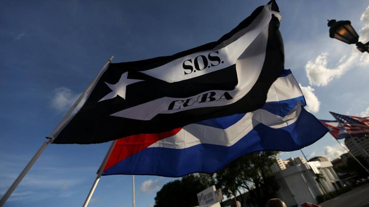 Protestas en Miami por la situación en Cuba. Reuters