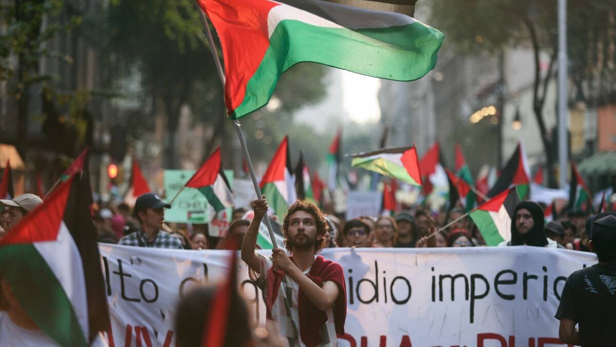 Protestas; Palestina. Foto: Reuters.