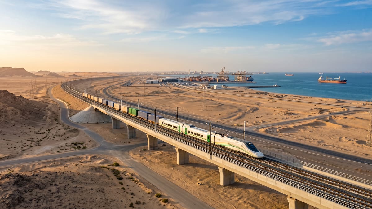 Arabia Saudita construye un megacorredor ferroviario de 2.000 km diseñado por España: ¿otra alternativa al estrecho de Ormuz?