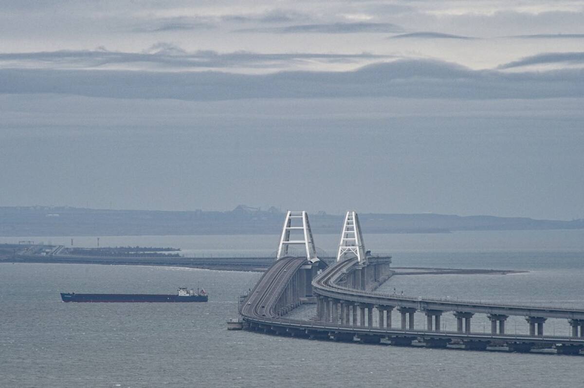Puente en Crimea. Foto: EFE