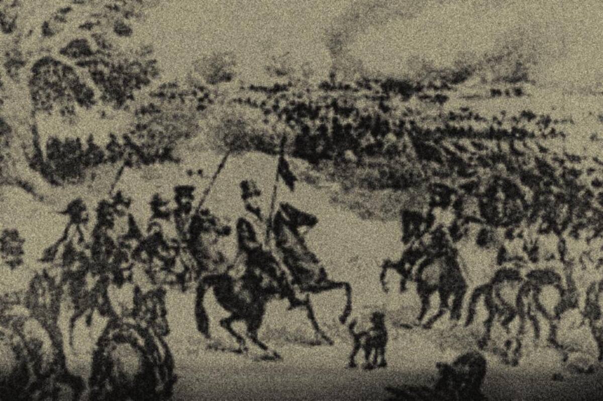 Purvis, el perro junto a Justo José Urquiza