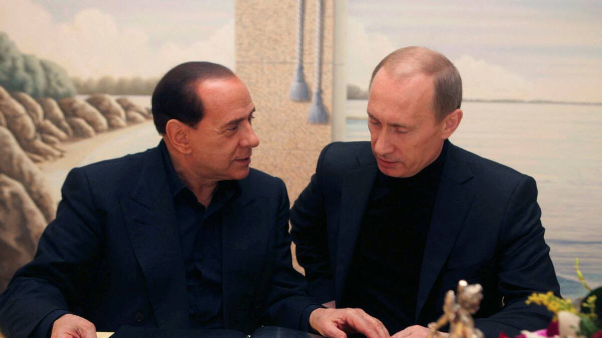 Putin y Berlusconi. Foto: Reuters.