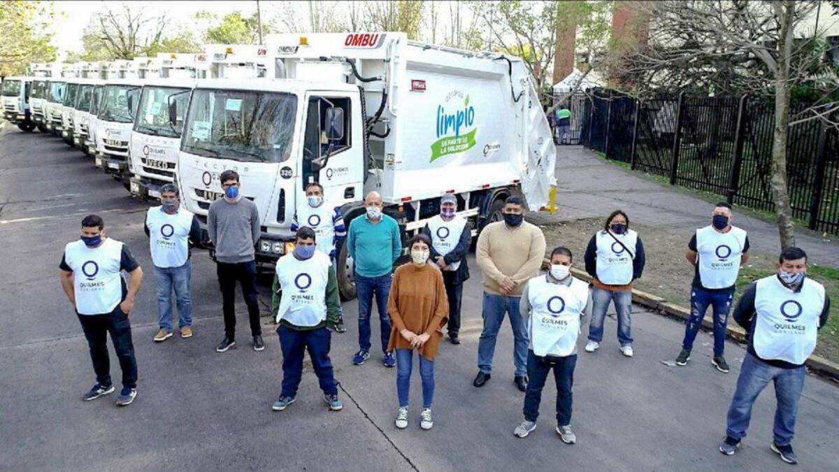 Quilmes limpio, 10 nuevos camiones para sistema de recolección de residuos municipal, Mayra Mendoza