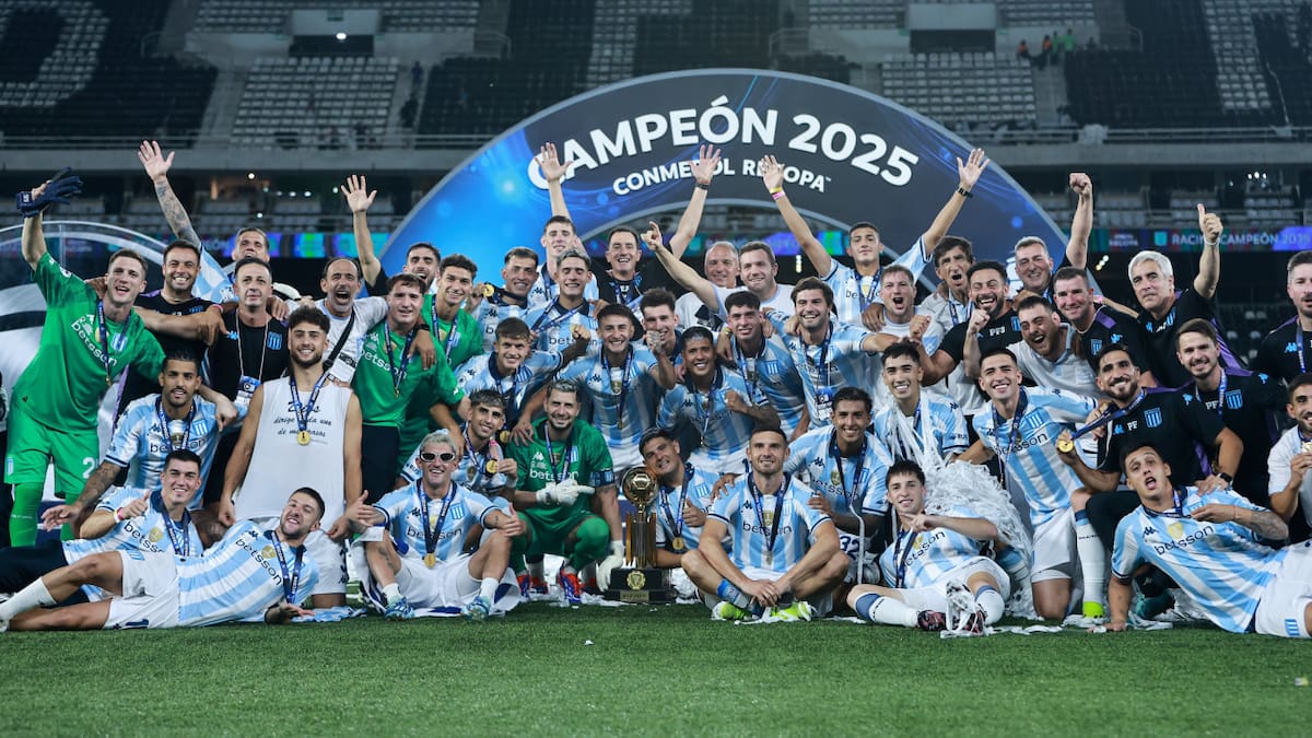 Racing, vigente campeón de la Sudamericana y Recopa. Foto: X @RacingClub