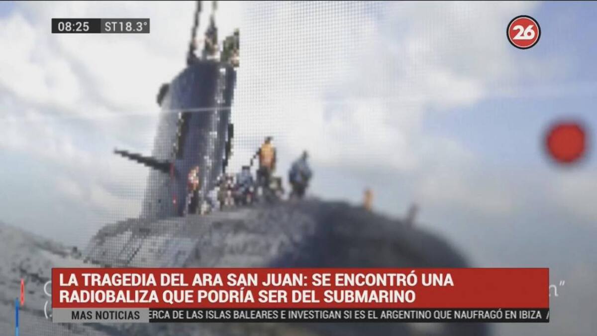 Radio baliza que podría ser del ARA San Juan (Canal 26)