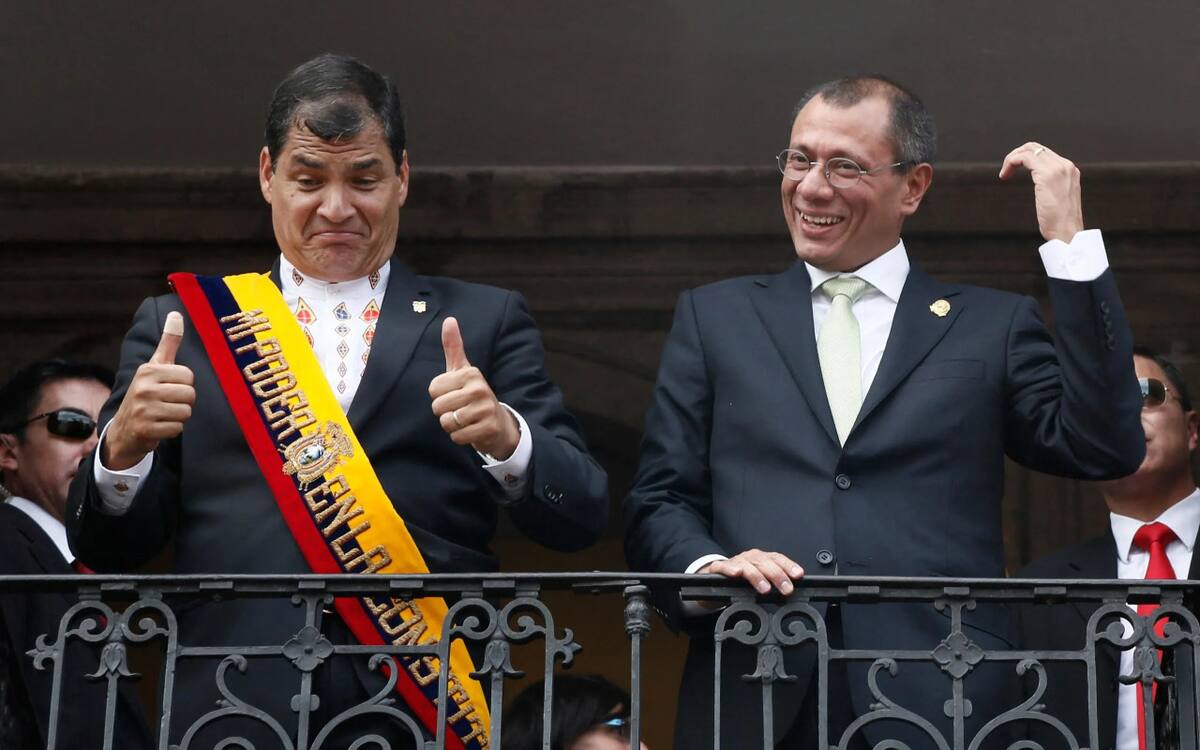 Rafael Correa y Jorge Glas.