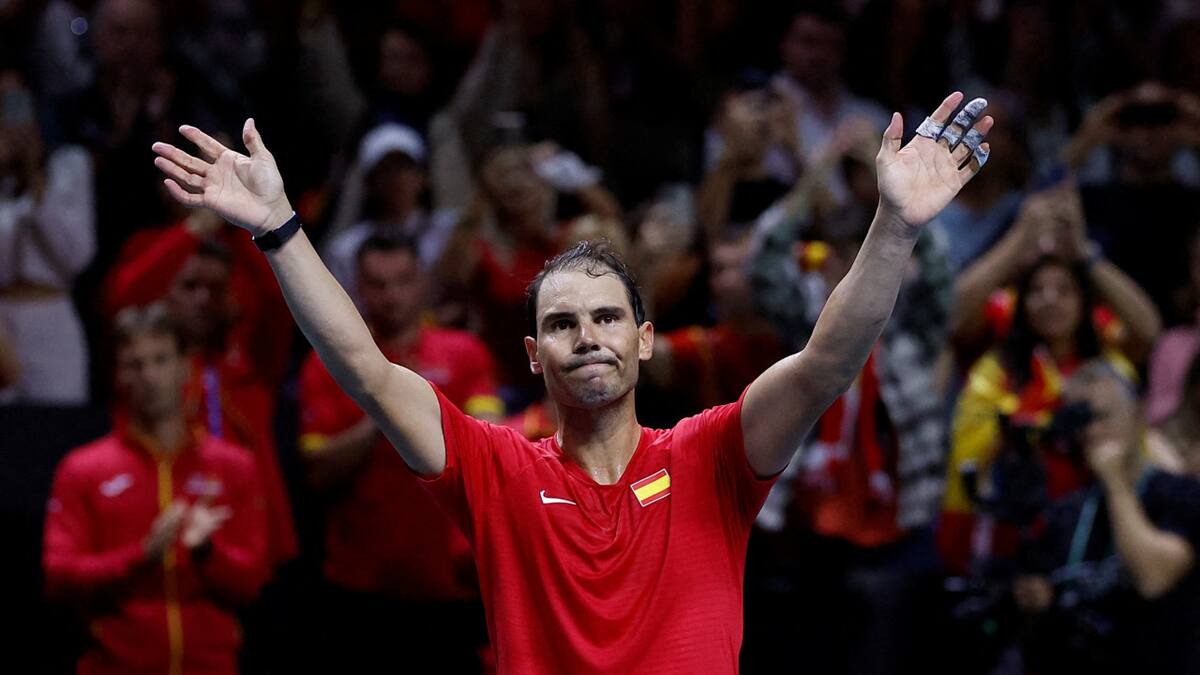Rafael Nadal en la Copa Davis. Foto: REUTERS.