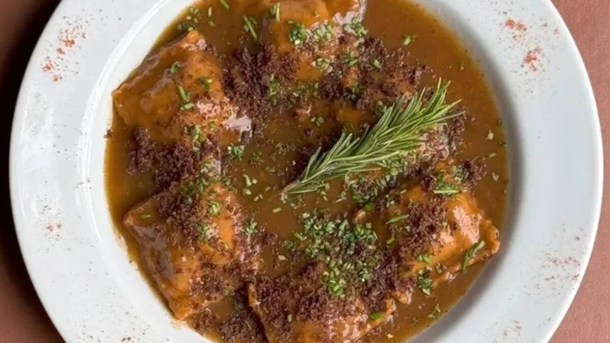 Ravioles de asado, su plato estrella