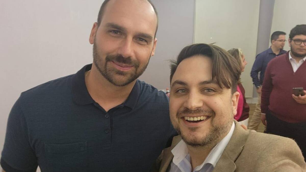 Ramiro Marra y Eduardo Bolsonaro_Twitter/ramiromarra