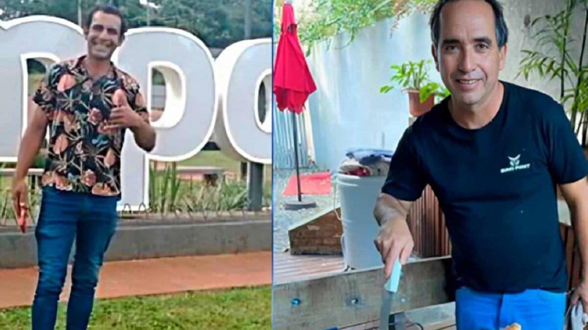Ramón Román y Gabriel Raimann, los desaparecidos en el mar de Cariló. Foto: NA.