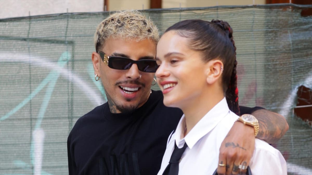 Rauw Alejandro y Rosalía. Foto: Instagram.