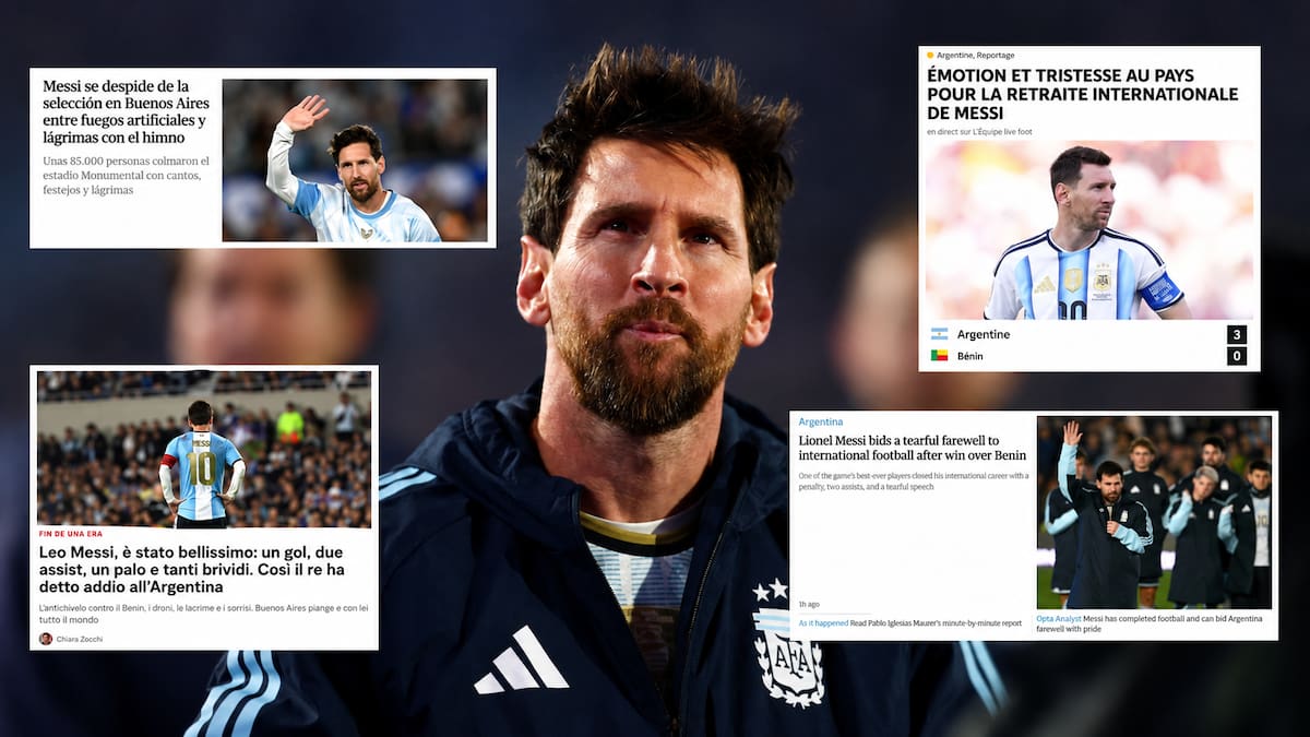 “El rey le dijo adiós a la Argentina”: los diarios del mundo reflejaron la emoción por la despedida de Messi de la Selección