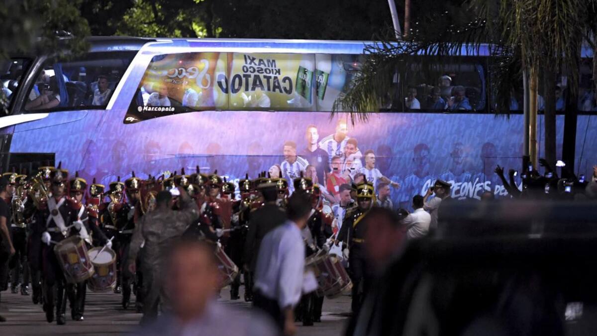 Recibimiento a la Selección Argentina, Télam