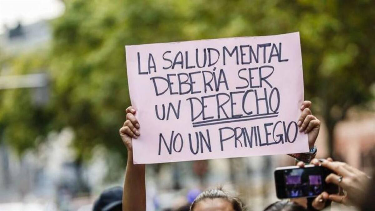 Reclamo por cumplimiento de ley de Salud mental. Foto: UnCuyo.